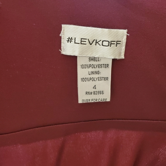 Levkoff Ruffle V-Neck Wrap Gown - Picture 10 of 13